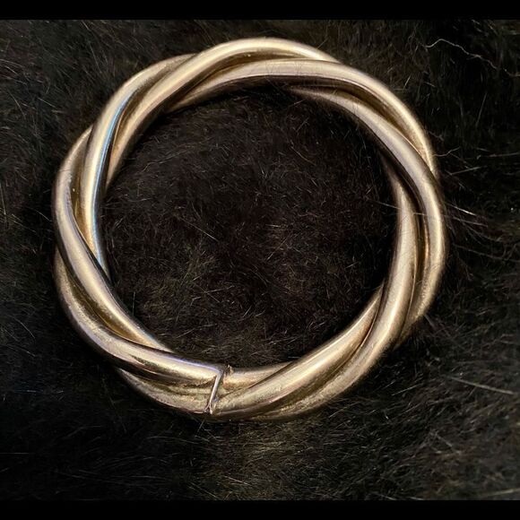 Mexican braided silver bracelet  - Picture 3 of 4